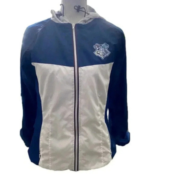 Harry Potter Hogwarts Full Zip Windbreaker Jacket - Picture 1 of 16